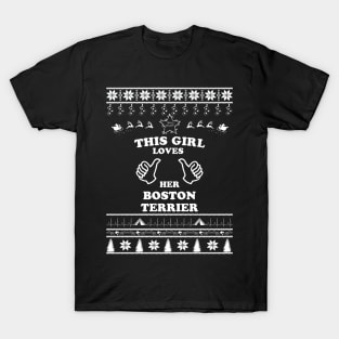 Merry Christmas Boston Terrier T-Shirt